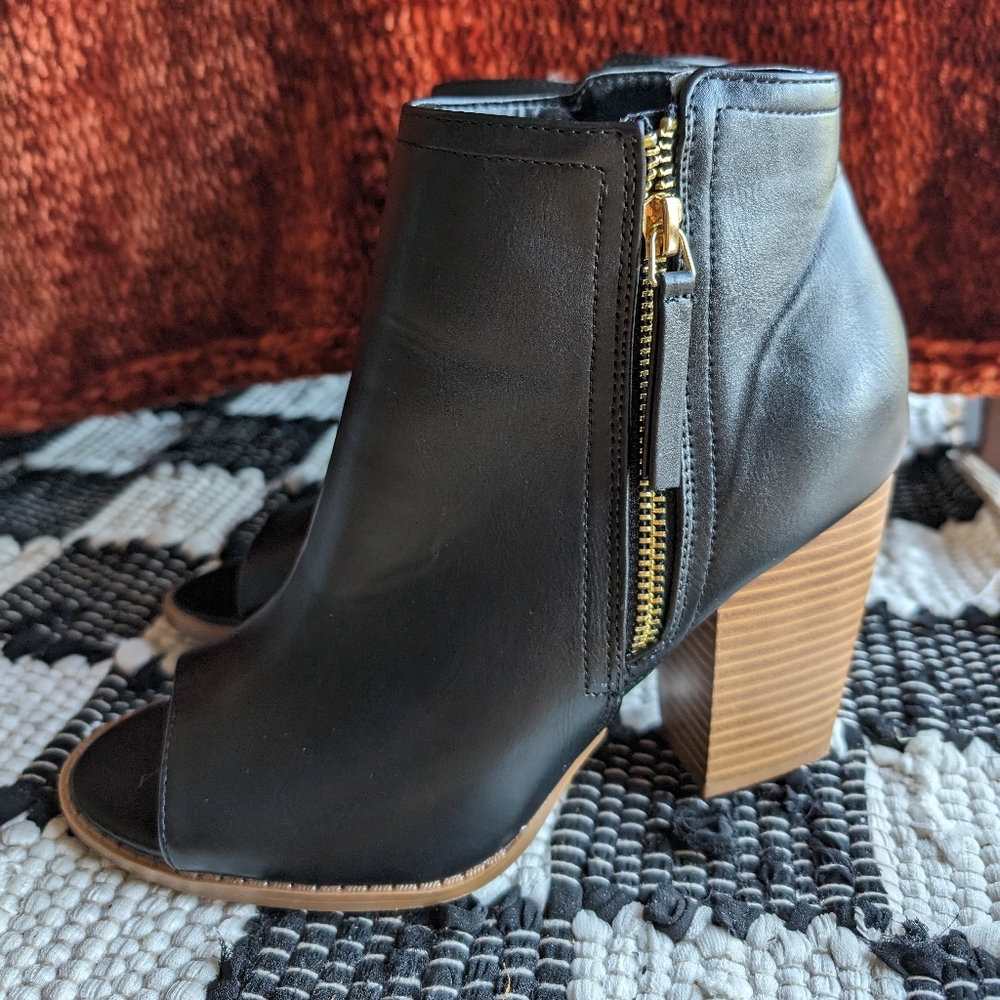 Qupid Peep Toe Booties